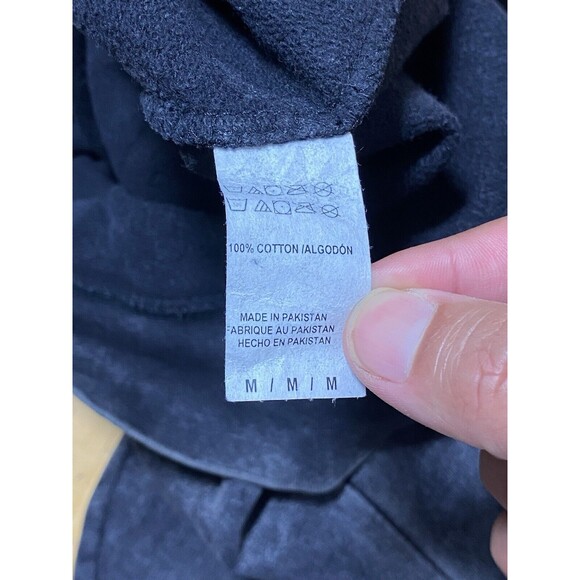 Pacsun Madness Lightning Strikes Eagle Hoodie Washed Gray Men Medium 20.5pit2pit - Picture 4 of 6